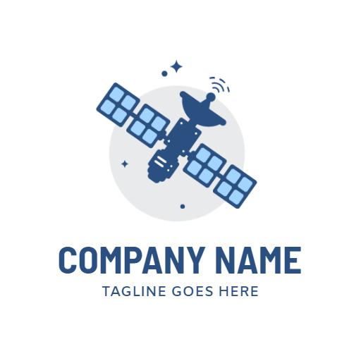 Explore Advanced Satellite Technology for Communication Logo Template