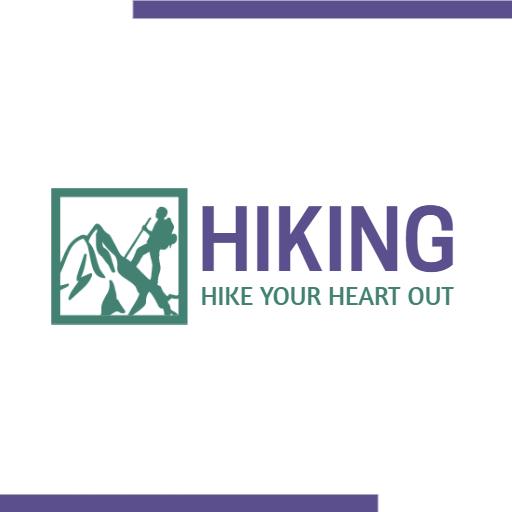 Explore Beautiful Trails with Passionate Hiking Adventures Logo Template