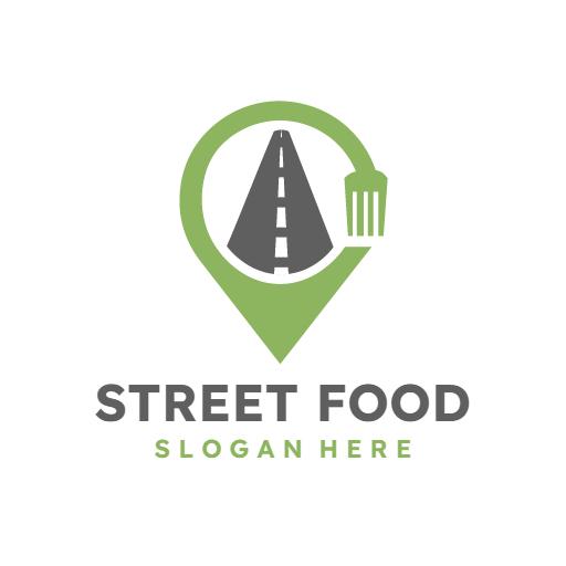 Explore Delicious Street Food with a Roadside Vibe Logo Template