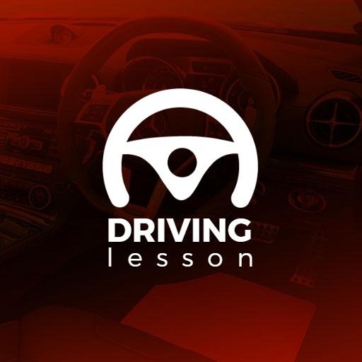Explore Essential Skills with Professional Driving Lesson Logo Template