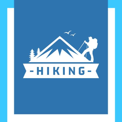 Explore Majestic Mountains and Adventure Trails Hiking Logo Template