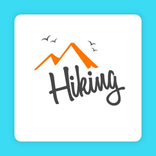 Explore Majestic Mountains and Beautiful Trails Hiking Logo Template