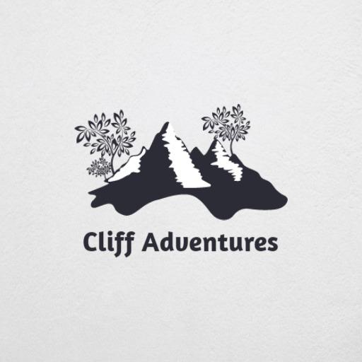 Explore Majestic Mountains with Cliff Adventures Logo Template