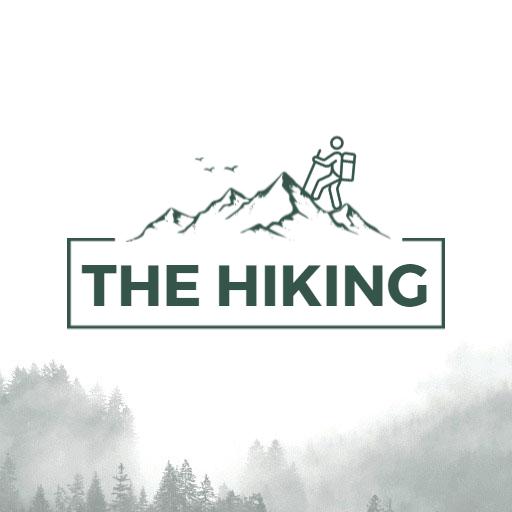 Explore Majestic Mountains with the Hiking Adventure Logo Template