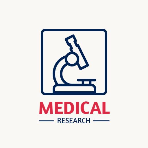 Explore Medical Research Innovations with Microscope Logo Template