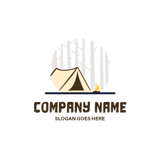 Explore Nature with Cozy Camping Adventures Traveling Logo Template
