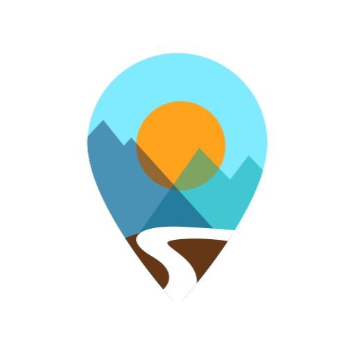 Explore Scenic Mountain Landscapes in Travelling Logo Template