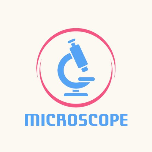 Explore Scientific Discoveries with Innovative Microscope Logo Template
