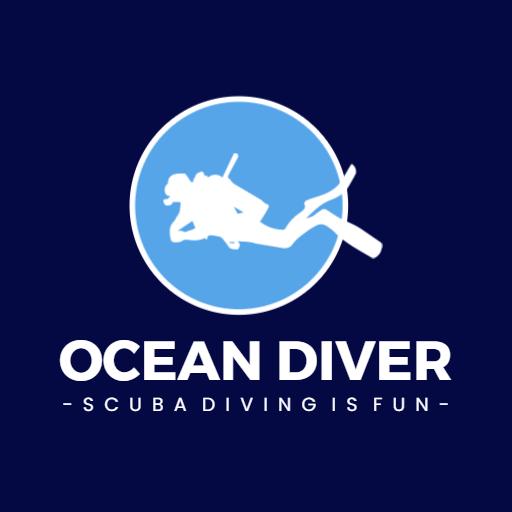 Explore the Ocean Depths with Exciting Diving Adventures Logo Template