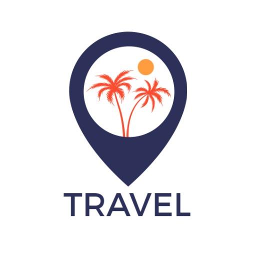 Explore Tropical Destinations with Vibrant Travel Logo Template