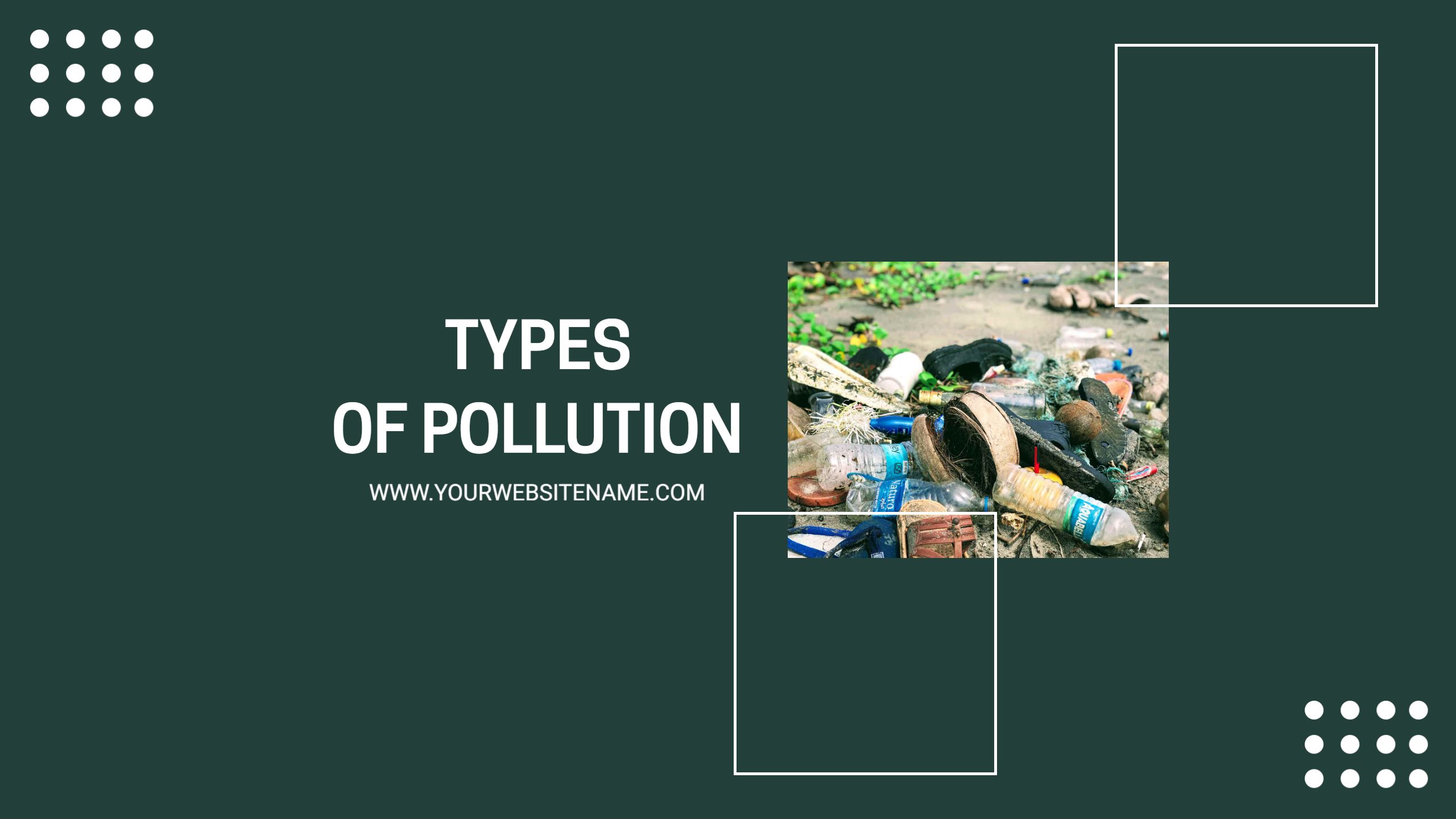 Exploring Diverse Types of Pollution Informational YouTube Banner Template