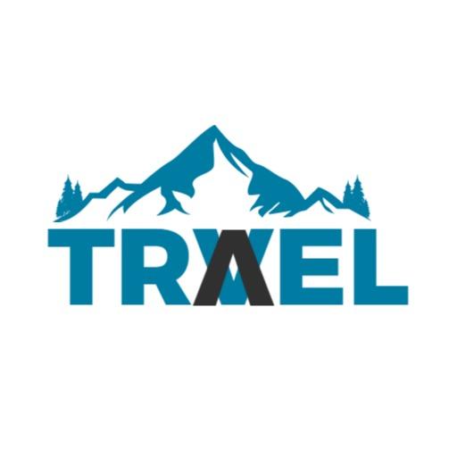 Exploring Majestic Mountains with Exciting Travel Adventures Logo Template