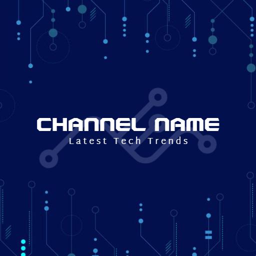 Exploring the Latest Tech Trends on This YouTube Channel Logo Template