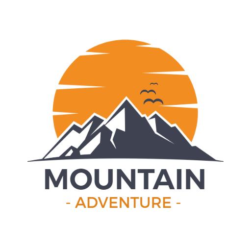 Exploring the Majestic Peaks in Mountain Adventure Logo Template