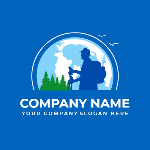 Exploring the World with Adventure Travel and Journeys Logo Template