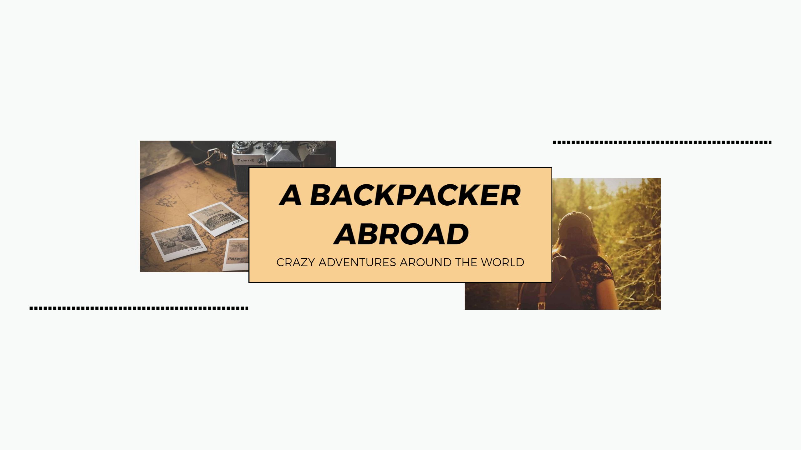 Exploring Travel Adventures and Memories YouTube Banner Template