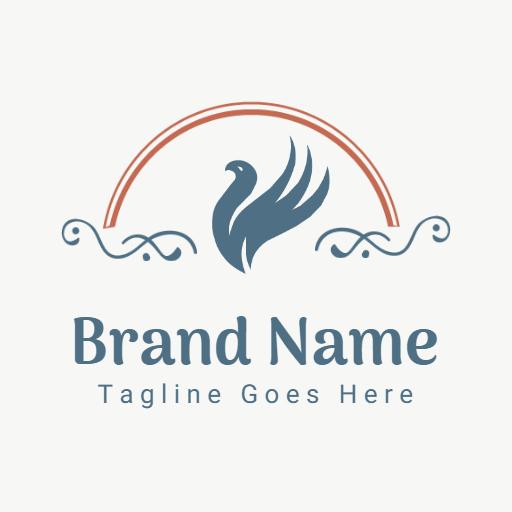Exquisite Vintage Design Featuring Elegant Bird Illustration Logo Template