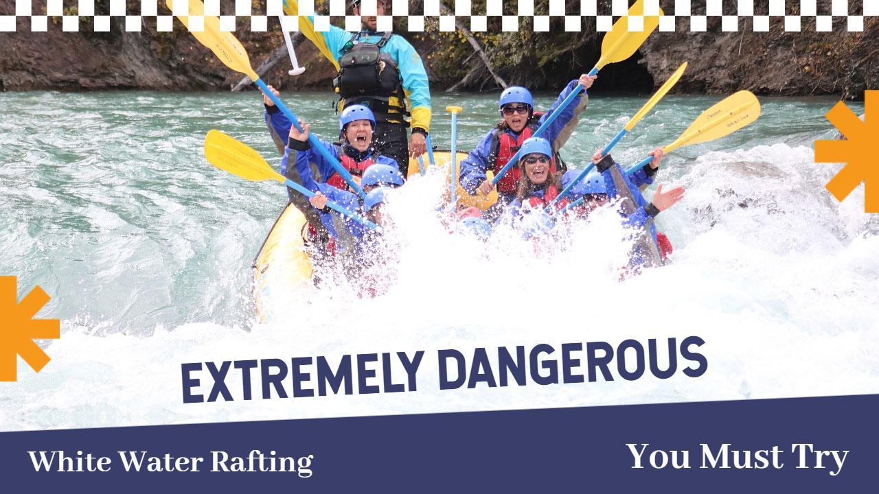 Extreme White Water Rafting Adventure YouTube Thumbnail Template