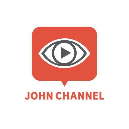 Eye-Catching Orange Background for Engaging YouTube Channel Logo Template