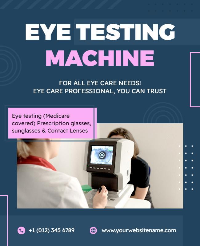 Eye Examination Service Promotion Flyer Template