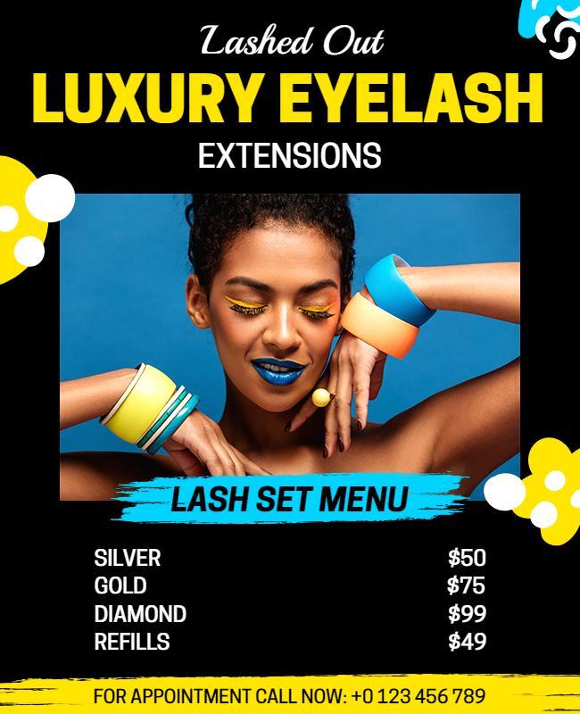 Eye Lash Beauty Flyer Template