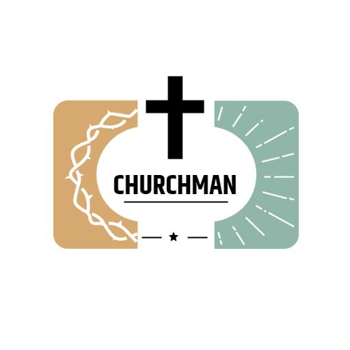 Faith Inspiring Design with Cross Symbolizing Churchman Logo Template