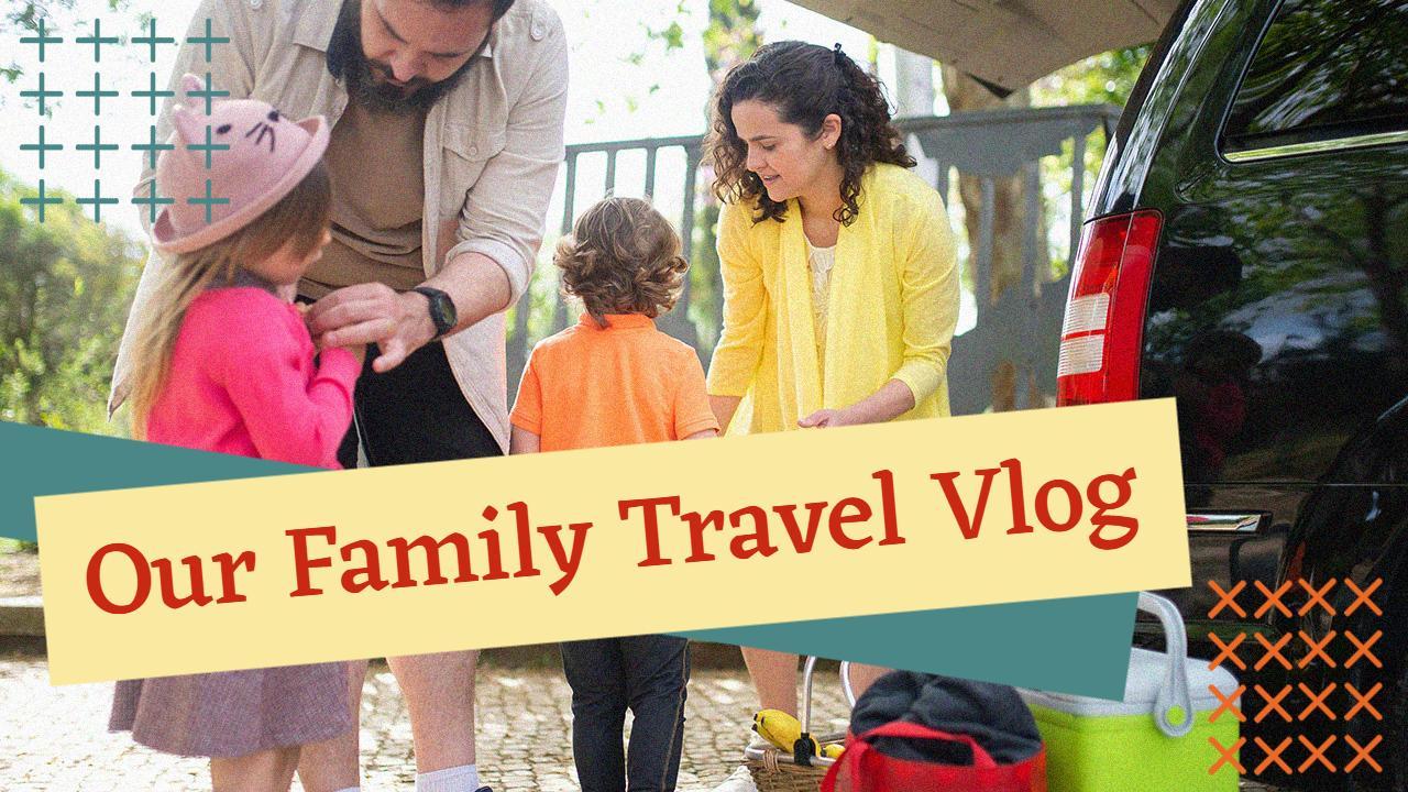 Family Adventure Road Trip Vlog YouTube Thumbnail Template