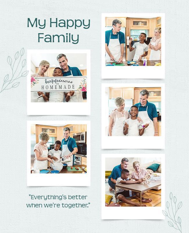 Family Cooking and Togetherness Flyer Template