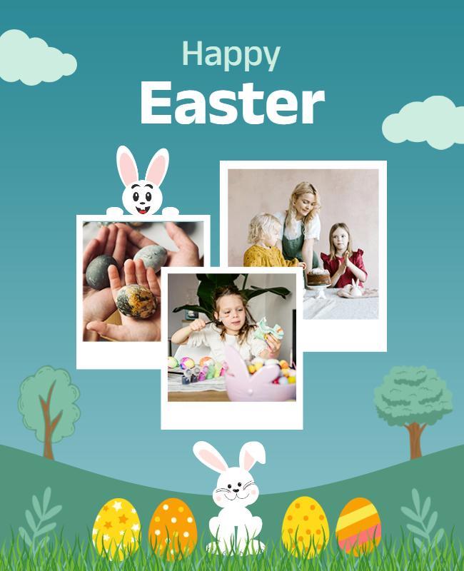 Family Easter Celebration Flyer Template