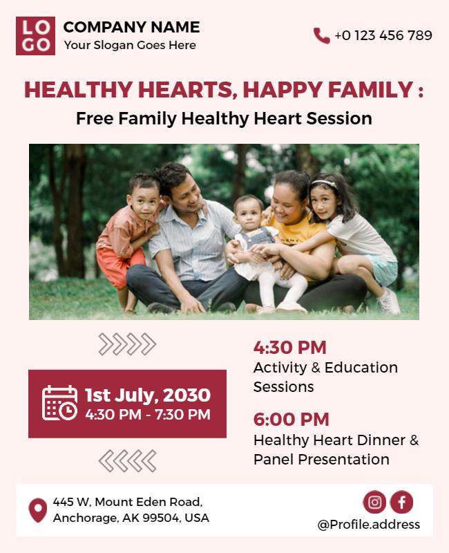 Family Health Awareness Day Flyer Template