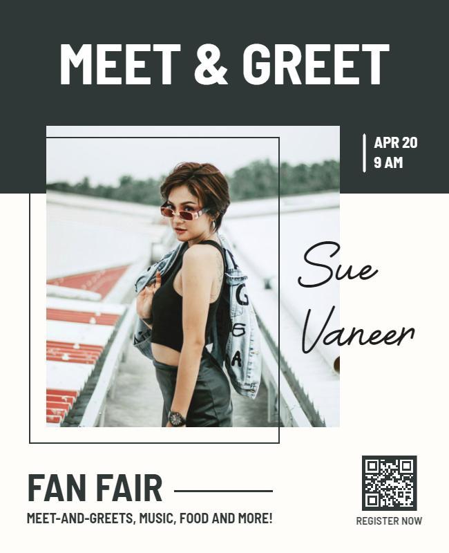 Fan Fair Meet and Greet Event Flyer Template