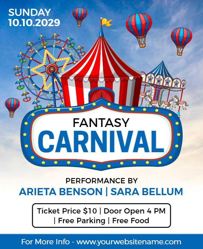 Fantasy Carnival Event Flyer Template