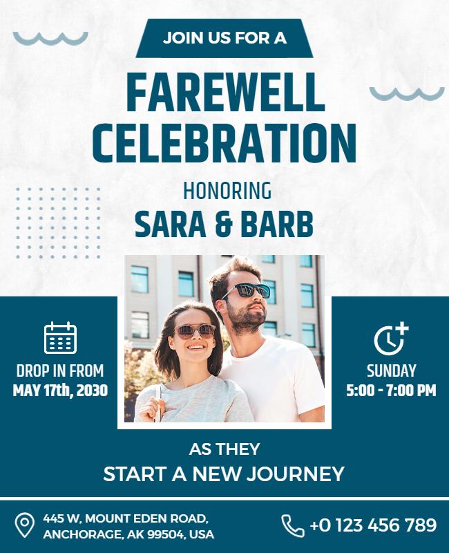 Farewell Celebration Event Flyer Template