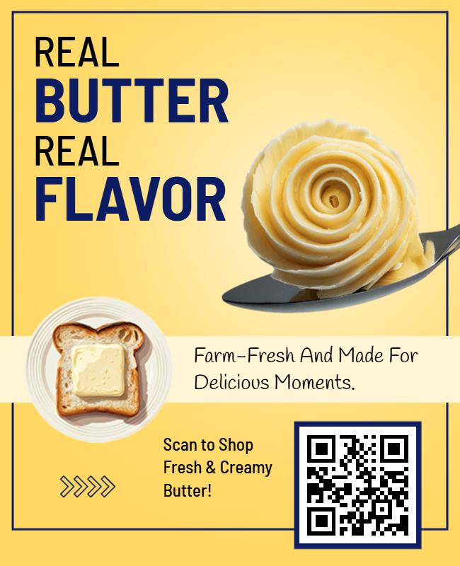 Farm Fresh Butter Promotion Flyer Template