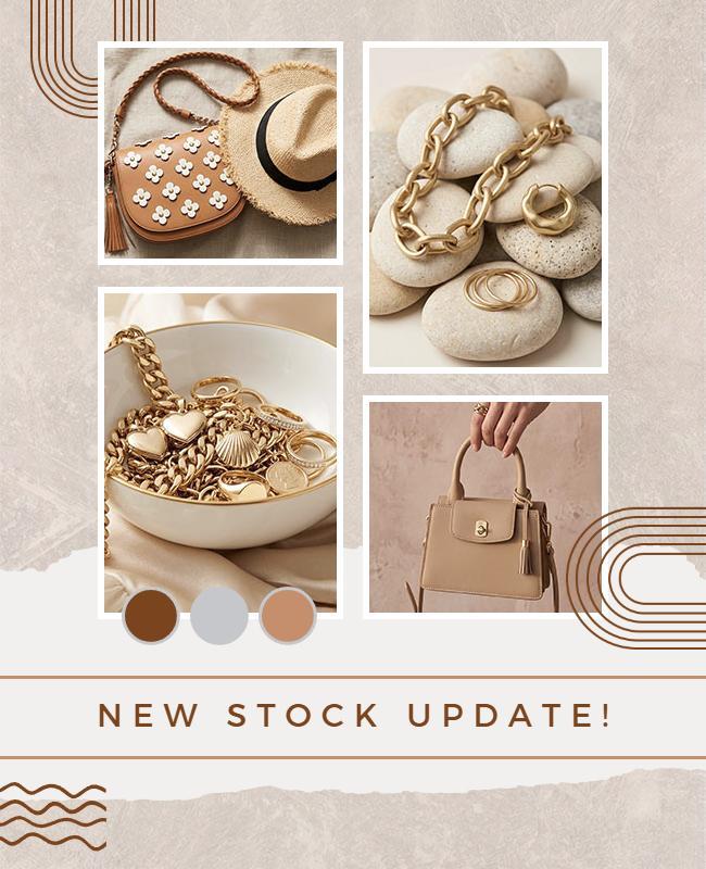 Fashion Accessories Collection Photo Collage Poster Template