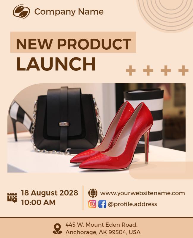 Fashion Accessories Product Launch Flyer Template