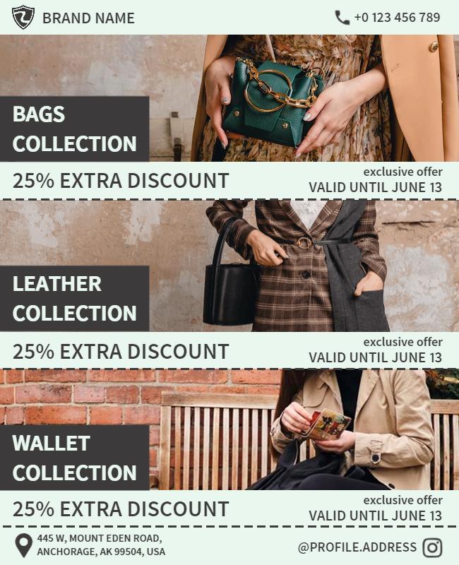 Fashion Accessories Promotion Flyer Template