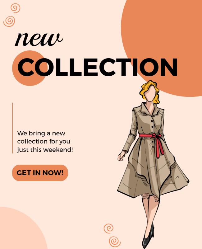 Fashion Clothing Collection Launch Flyer Template