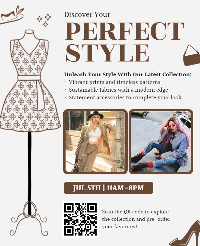 Fashion Collection Style Promotion Flyer Template