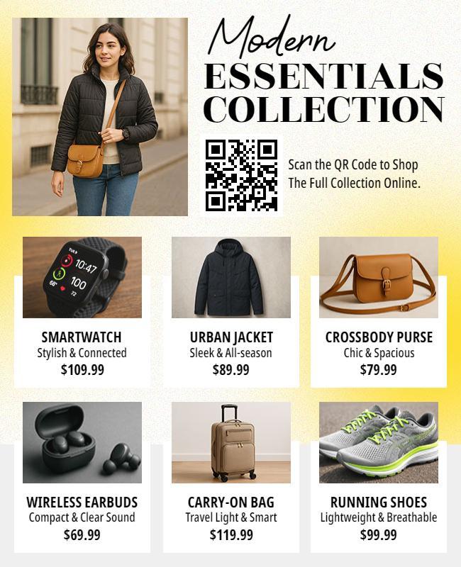 Fashion Essentials Products Catalog Flyer Template