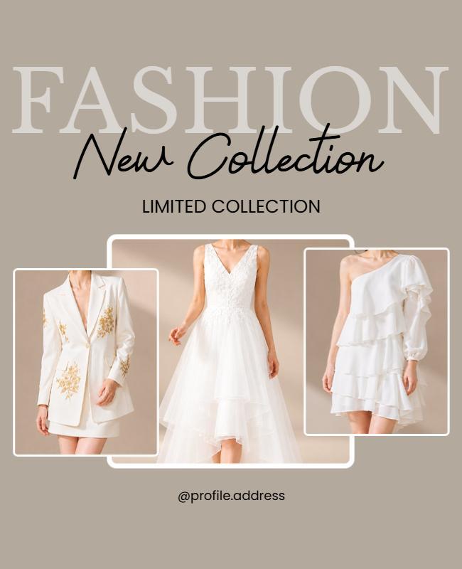 Fashion New Collection Launch Poster Template