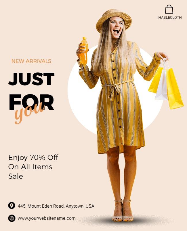 Fashion Promotion Sale Discount Flyer Template