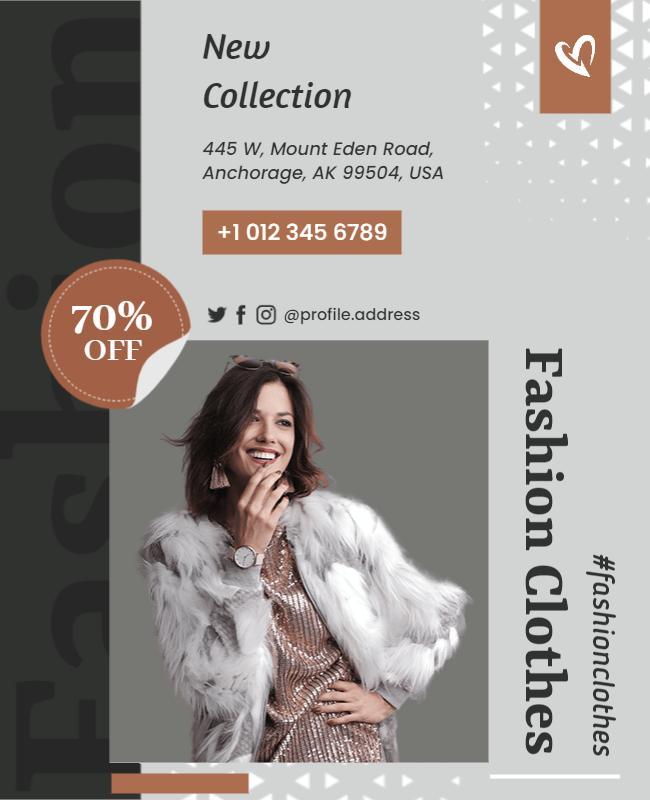 Fashion Retail New Collection Promotion Flyer Template