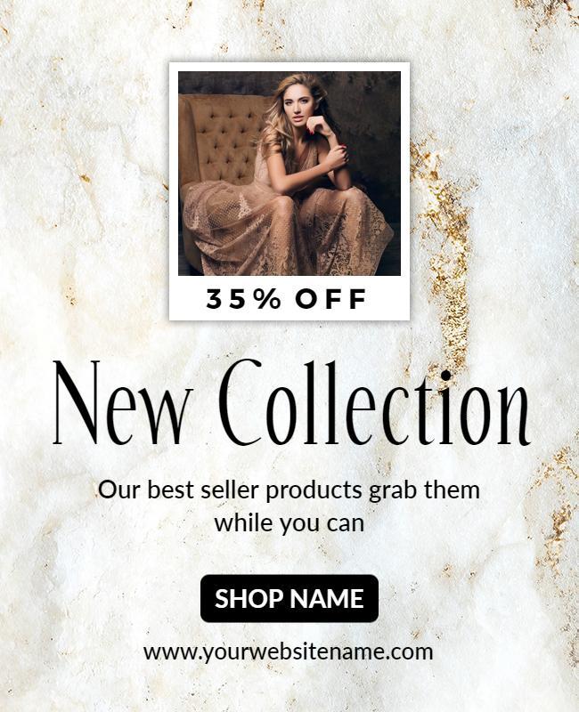 Fashion Sale New Collection Flyer Template