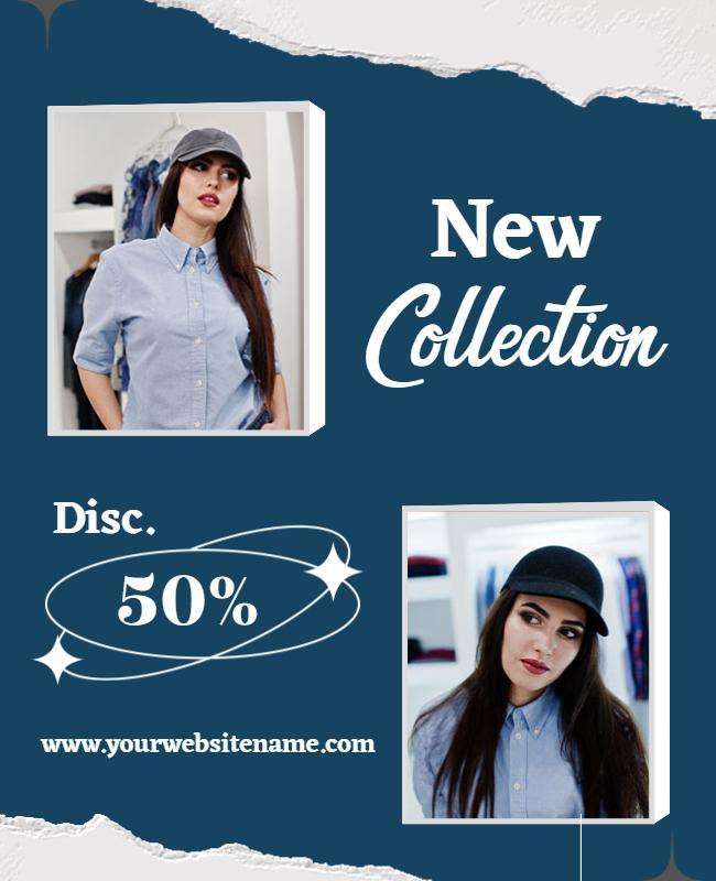 Fashion Sale Promotion Flyer with Discount Offer Template