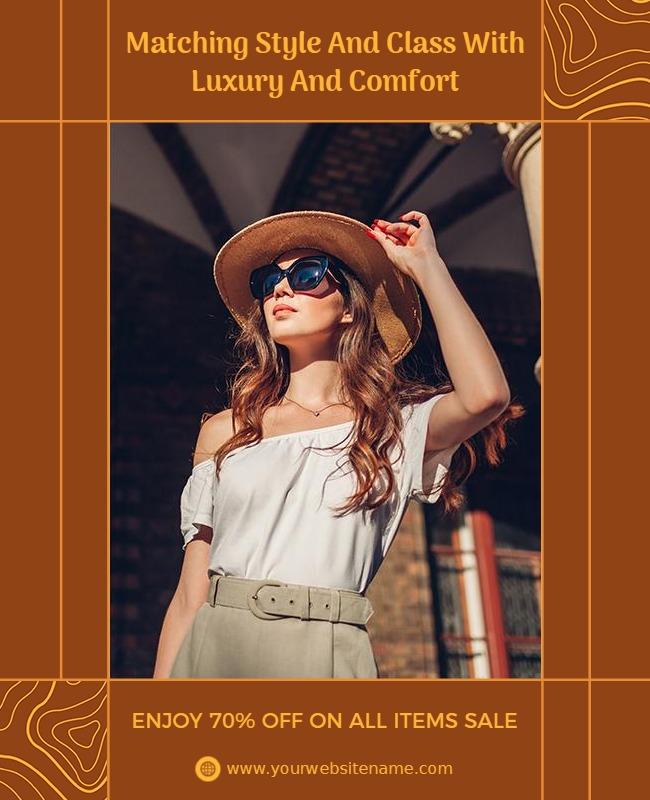 Fashion Sale with Style and Comfort Flyer Template