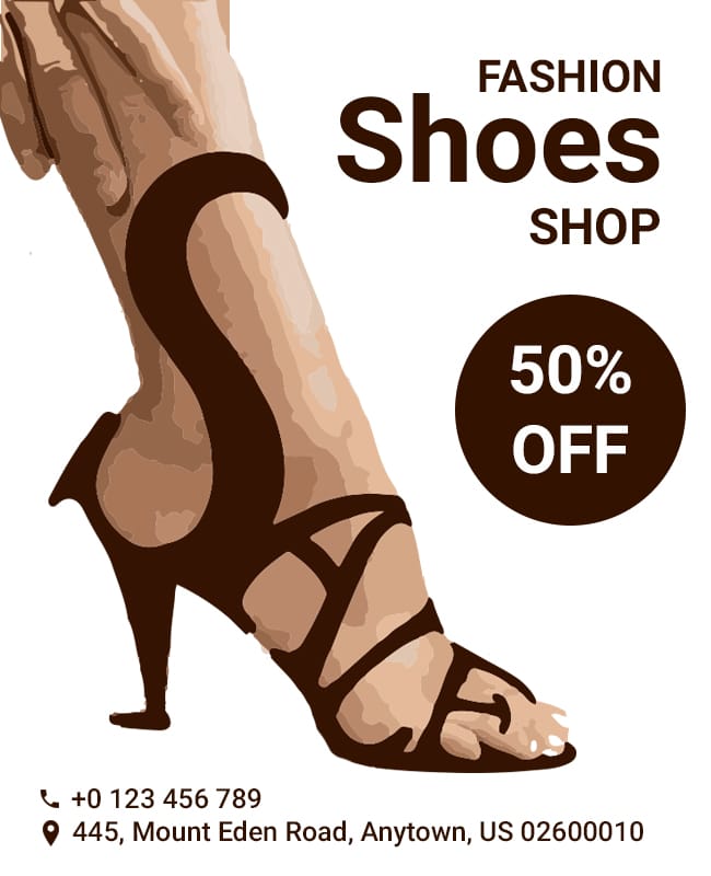 Fashion Shoe Sale Promotion Flyer Template