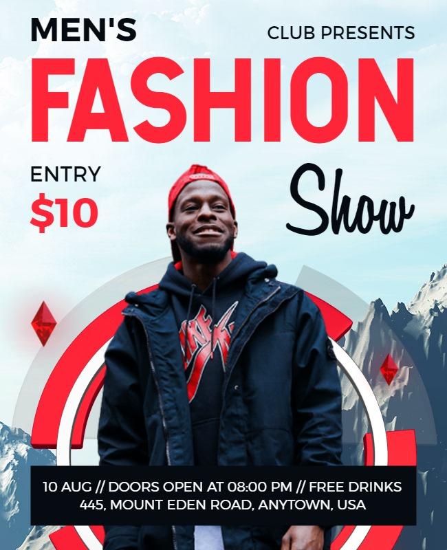 Fashion Show 3d Flyer Template