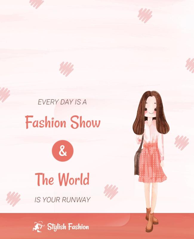 Fashion Show Promotional Flyer Template