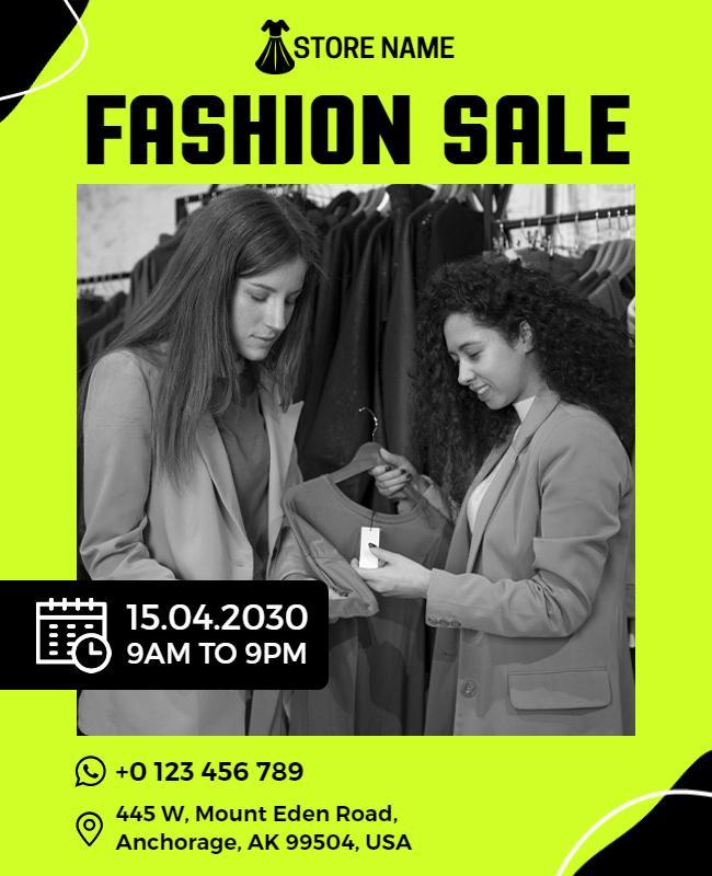 Fashion Store Seasonal Sale Flyer Template